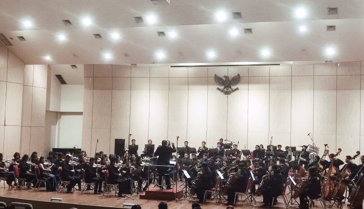 Konser simfoni "The Three Masterpieces", Jumat (17/3/2023) malam di Concert Hall ISI Yogyakarta - (foto: Deny Hermawan)